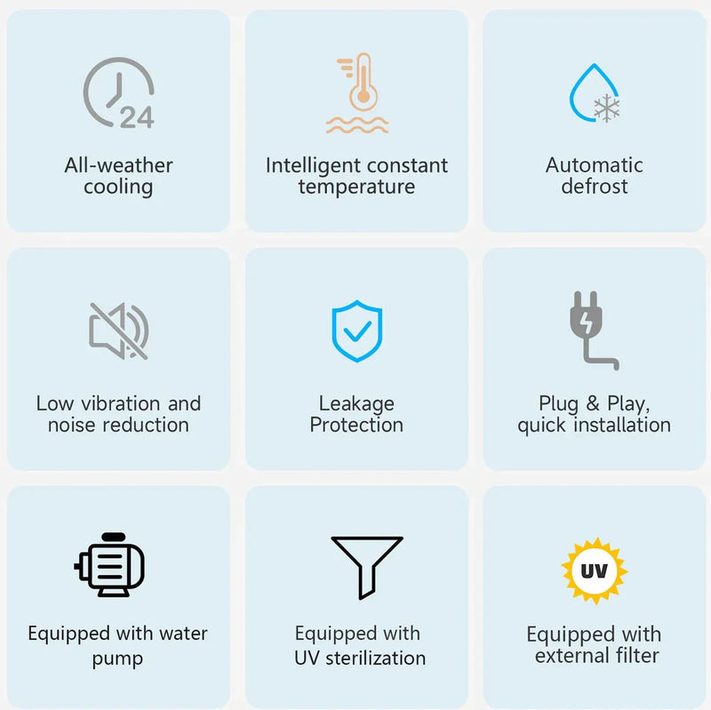 Warrior Willpower Ultra 1.5 HP Wi-Fi Water Chiller + Heater