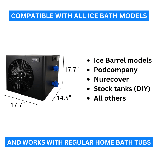 Warrior Willpower 1 HP Water Chiller For Ice Bath