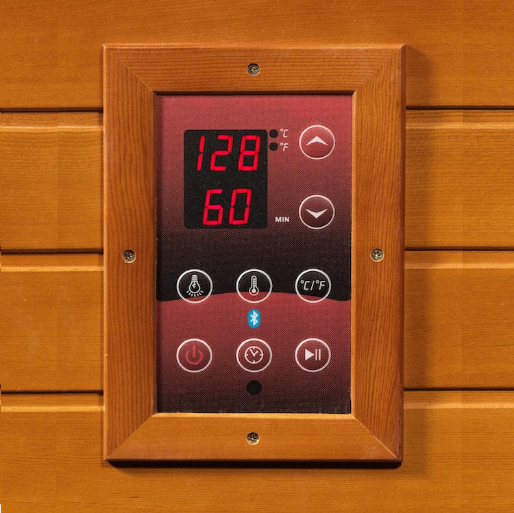 Dynamic Heming 2-Person Corner Low EMF FAR Infrared Sauna (Canadian Hemlock)