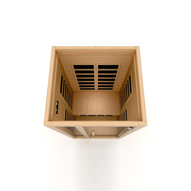 Dynamic Gracia 1-2-Person Low EMF FAR Infrared Sauna (Canadian Hemlock)