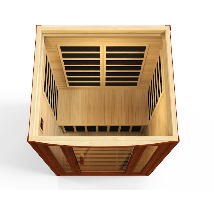 Dynamic San Marino Elite 2-Person Ultra Low EMF FAR Infrared Sauna (Canadian Hemlock)