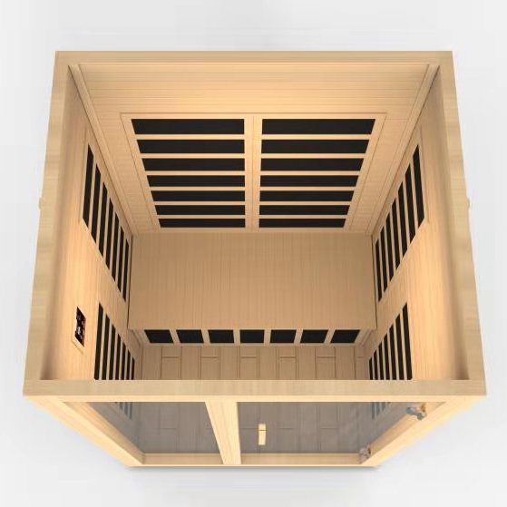 Dynamic Santiago 2-Person Low EMF FAR Infrared Sauna (Canadian Hemlock)