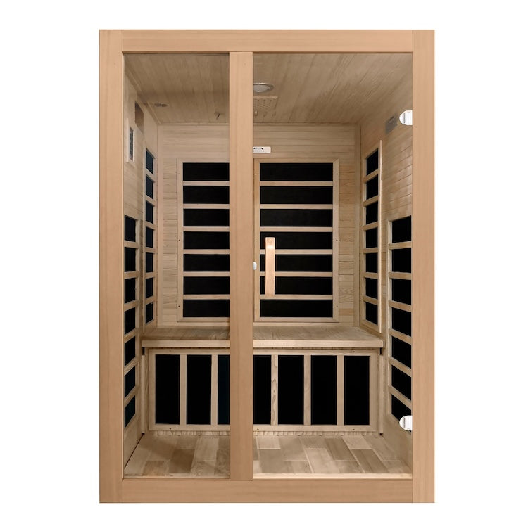 Dynamic Santiago 2-Person Low EMF FAR Infrared Sauna (Canadian Hemlock)