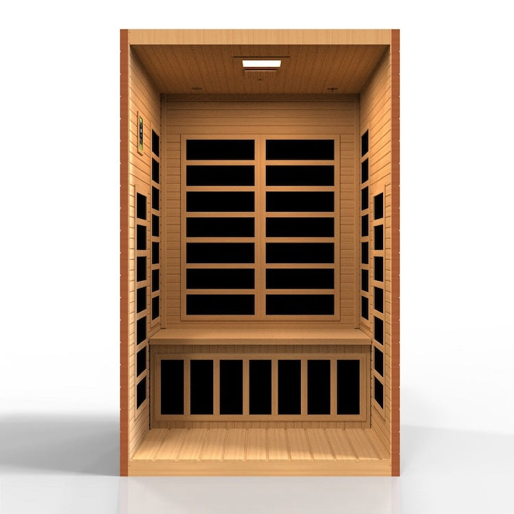 Dynamic Santiago Elite 2-Person Ultra Low EMF FAR Infrared Sauna (Canadian Hemlock)