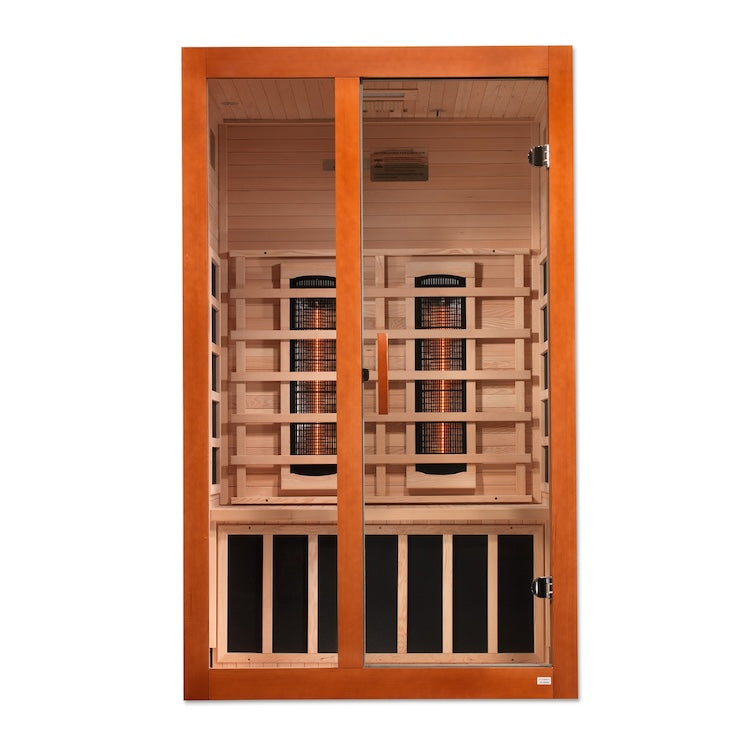 Dynamic Santiago 2-Person Full Spectrum  Near Zero EMF FAR Infrared Sauna (Canadian Hemlock)