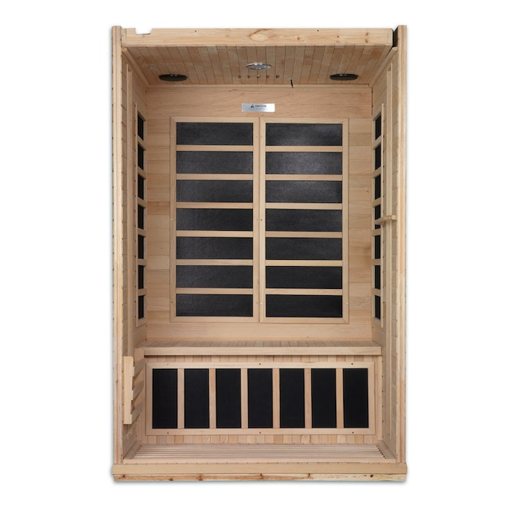 Dynamic Venice 2-Person Low EMF FAR Infrared Sauna (Canadian Hemlock)