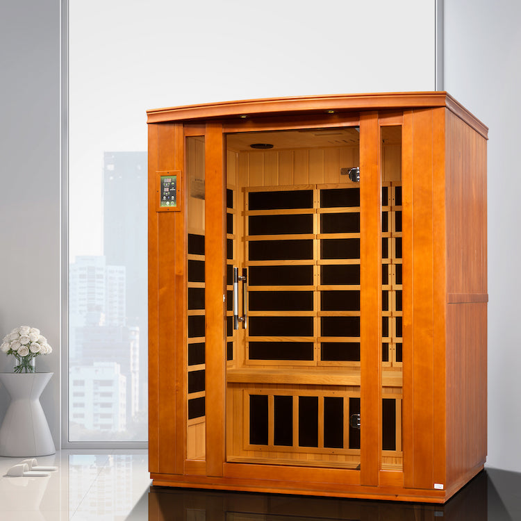 Dynamic Bellagio 3-Person Low EMF FAR Infrared Sauna (Canadian Hemlock)