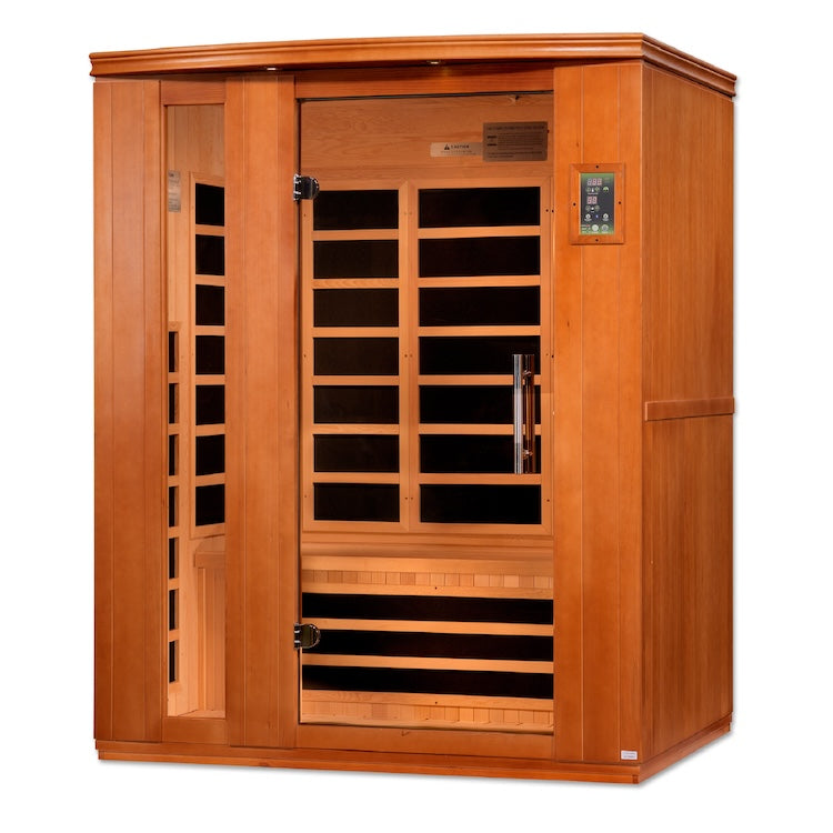 Dynamic Lugano Elite 3-Person Ultra Low EMF FAR Infrared Sauna (Canadian Hemlock)