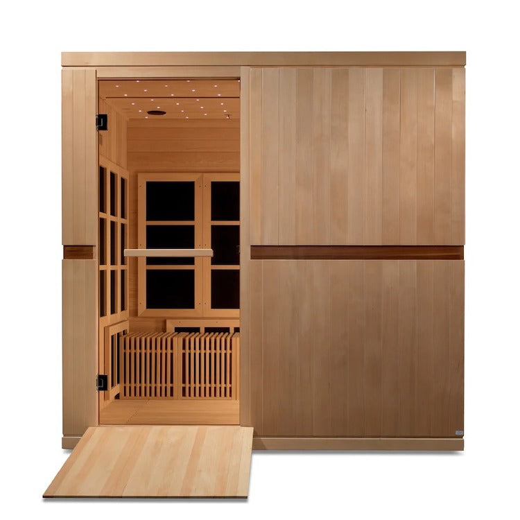 Golden Designs Catalonia 8-Person PureTech™ Near Zero EMF (Under 2MG) FAR Infrared Sauna (Canadian Hemlock)