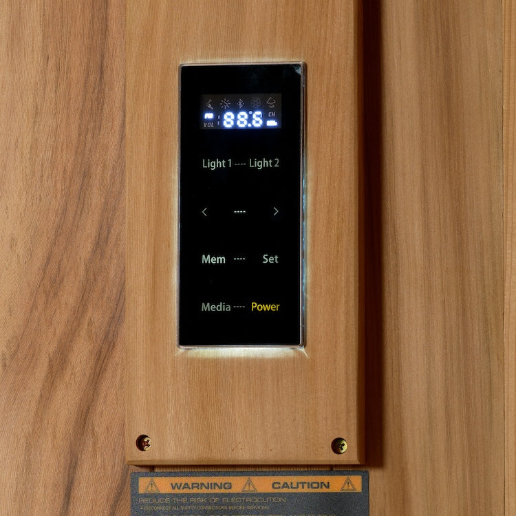Golden Designs "Kuusamo Edition" 6 Person Indoor Traditional Sauna - Canadian Red Cedar Interior