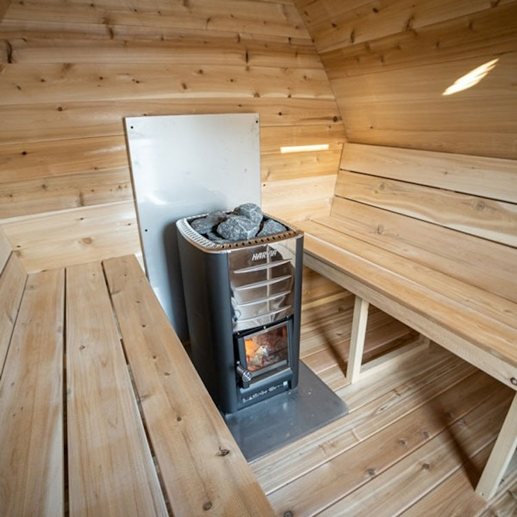 Dundalk Leisurecraft Canadian Timber 2-4 Person Outdoor Traditional MiniPOD Sauna