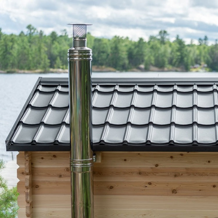 Dundalk Leisurecraft Canadian Timber 6 Person Georgian Outdoor Traditional Cabin Sauna