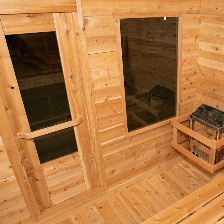 Dundalk Leisurecraft Canadian Timber 2-4 Person Luna Outdoor Traditional Sauna