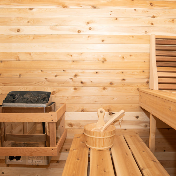 Dundalk Leisurecraft Canadian Timber 2-4 Person Luna Outdoor Traditional Sauna