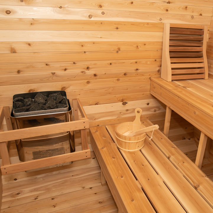 Dundalk Leisurecraft Canadian Timber 2-4 Person Luna Outdoor Traditional Sauna