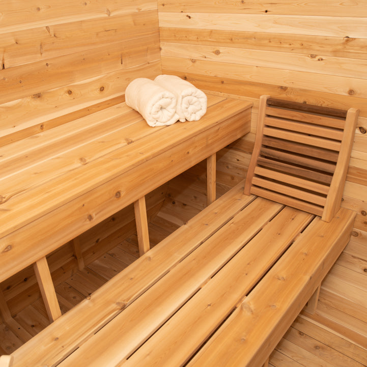 Dundalk Leisurecraft Canadian Timber 2-4 Person Luna Outdoor Traditional Sauna