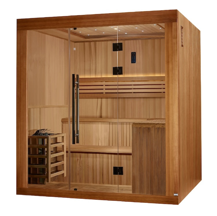 Golden Designs Osla 6-Person Traditional Sauna - Canadian Red Cedar