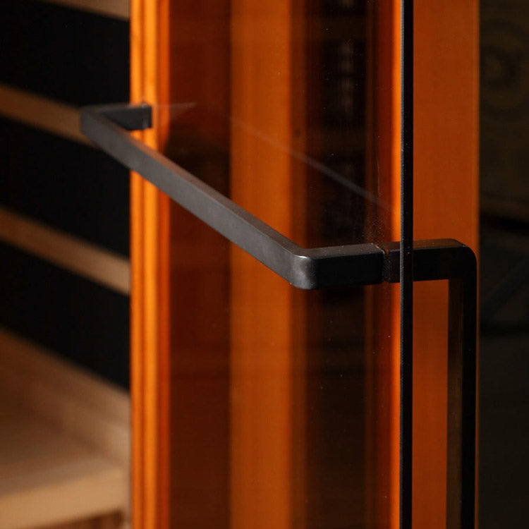 Golden Designs 3-Person Corner Full Spectrum Sauna with Himalayan Salt Bar (Canadian Hemlock)
