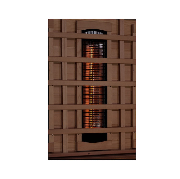 Golden Designs 6-Person Full Spectrum PureTech™ Near Zero EMF FAR Infrared Sauna with Himalayan Salt Bar (Canadian Hemlock)