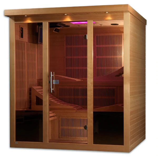 Golden Designs Monaco 6-Person Near Zero EMF Far Infrared Sauna (Canadian Hemlock)