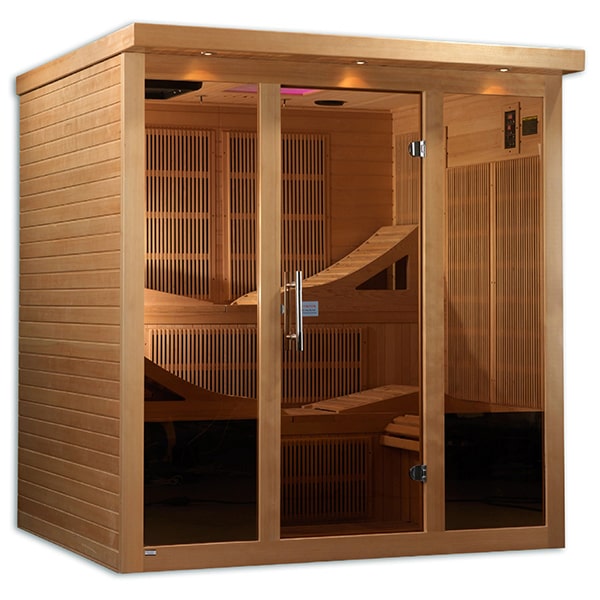 Golden Designs Monaco 6-Person Near Zero EMF Far Infrared Sauna (Canadian Hemlock)