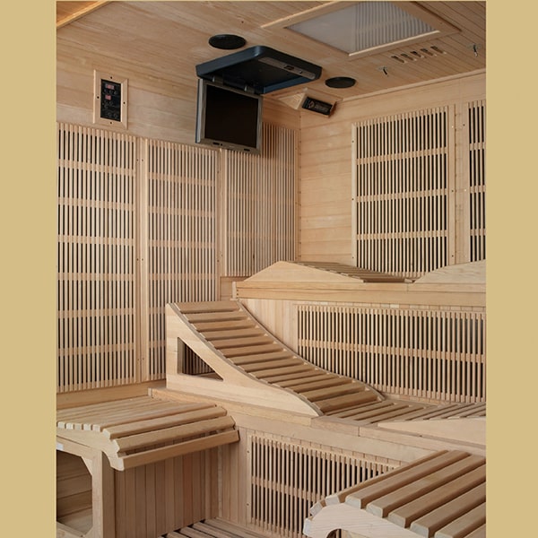Golden Designs Monaco 6-Person Near Zero EMF Far Infrared Sauna (Canadian Hemlock)