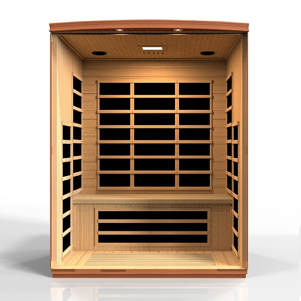Dynamic Lugano 3-Person Low EMF FAR Infrared Sauna (Canadian Hemlock)