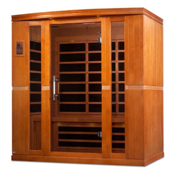 Dynamic Bergamo 4-Person Low EMF FAR Infrared Sauna (Canadian Hemlock)