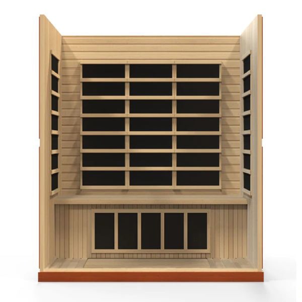 Dynamic Bergamo 4-Person Low EMF FAR Infrared Sauna (Canadian Hemlock)