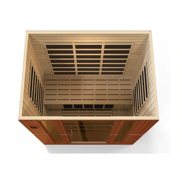 Dynamic Bergamo 4-Person Low EMF FAR Infrared Sauna (Canadian Hemlock)