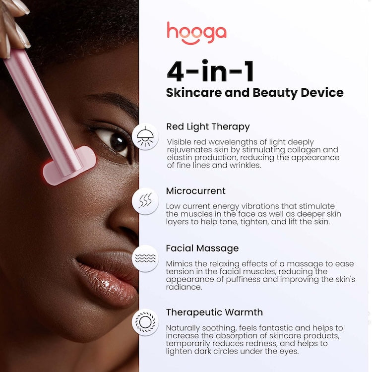 Hooga Red Light Therapy Facial Wand