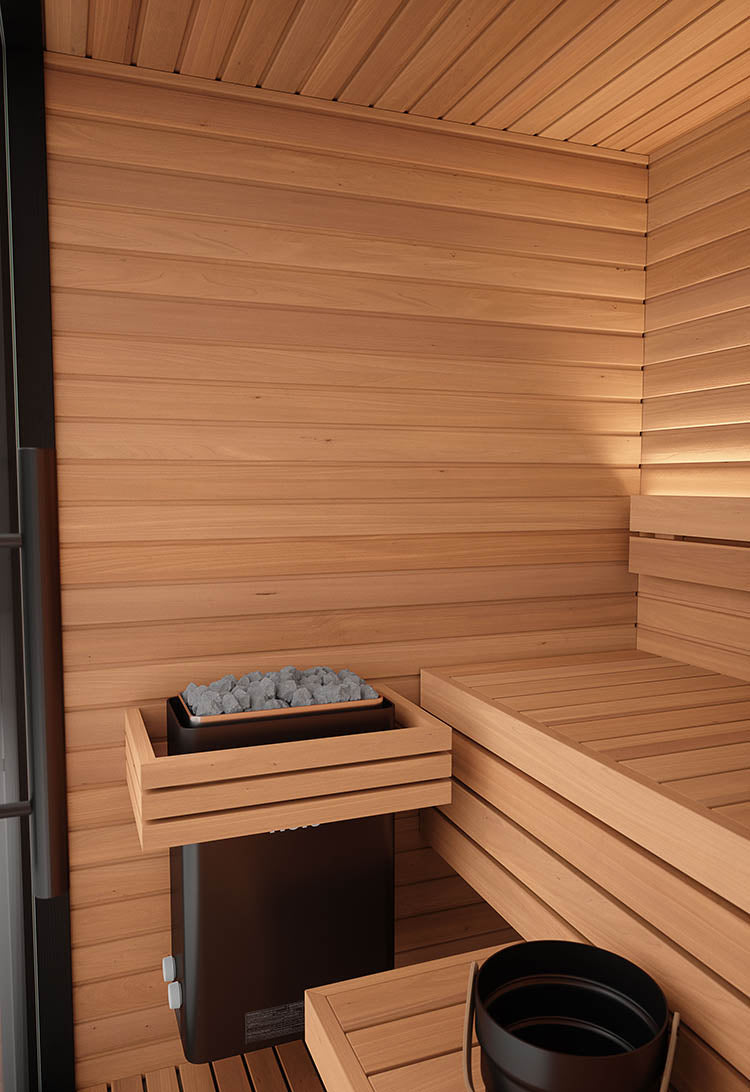 Auroom Mira 1-2 Person Outdoor Traditional Sauna