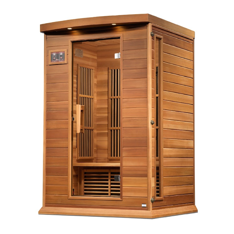 Maxxus 2-Person Near Zero EMF FAR Infrared Sauna (Canadian Red Cedar)