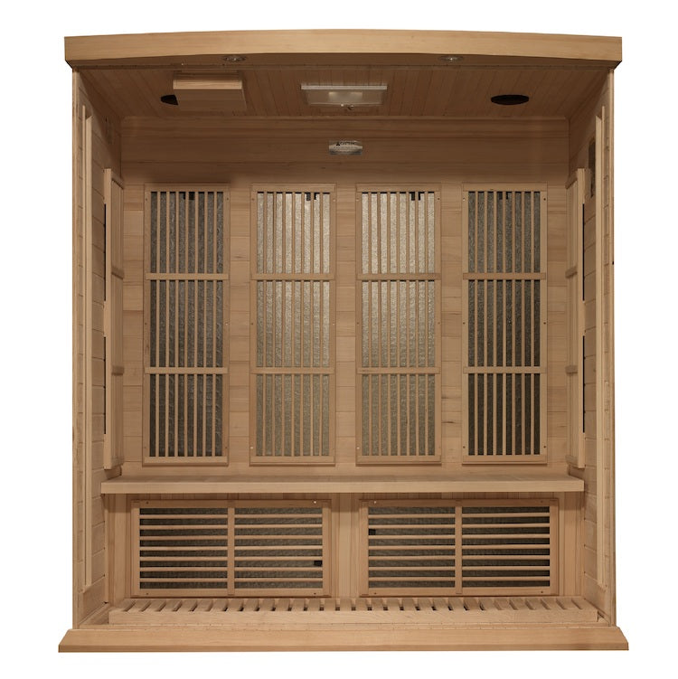 Maxxus 4-Person Near Zero EMF FAR Infrared Sauna (Canadian Hemlock)