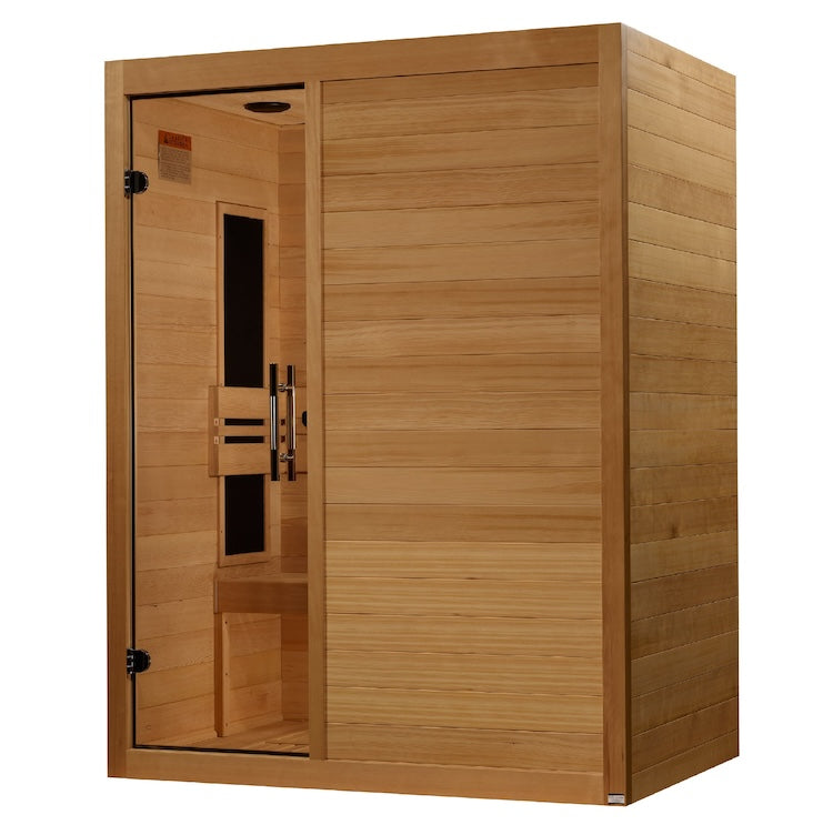 Maxxus S-Line Yoga 3-Person Ultra Low EMF FAR Infrared Sauna - Canadian Hemlock
