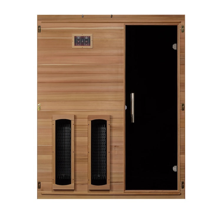 Maxxus S-Line Yoga 3-Person Full Spectrum Near Zero EMF Infrared Sauna - Pacific Cedar