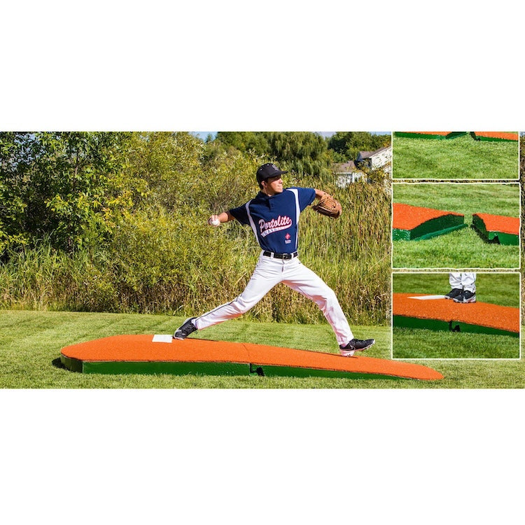 Portolite 10" Full Size 2-Piece Portable Practice Pitching Mound