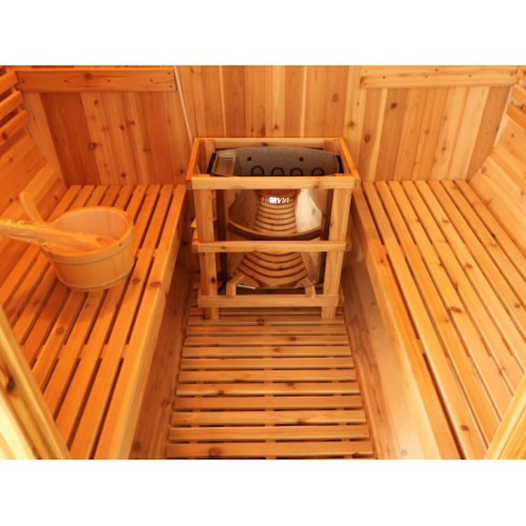 SunRay Aurora 4-Person Barrel Sauna