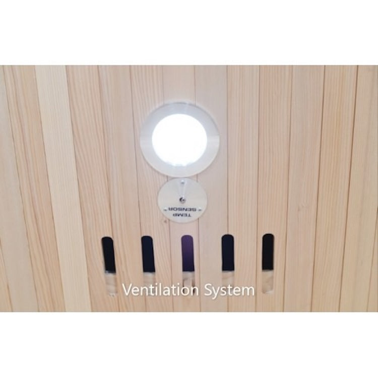 SunRay Aspen 3 Person Hemlock Infrared Sauna with Carbon Heaters