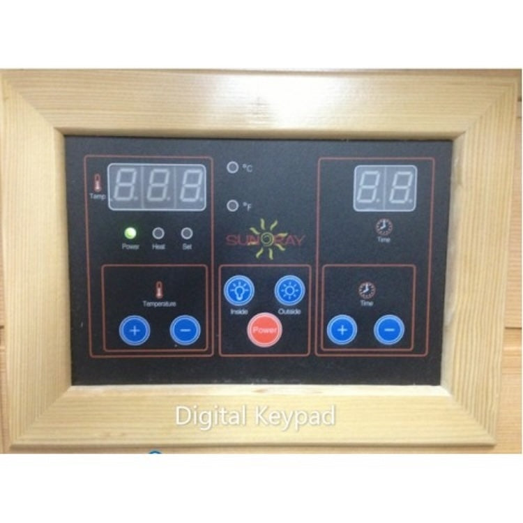 SunRay Cayenne 4 Person Outdoor Infrared Sauna with Ceramic Heaters
