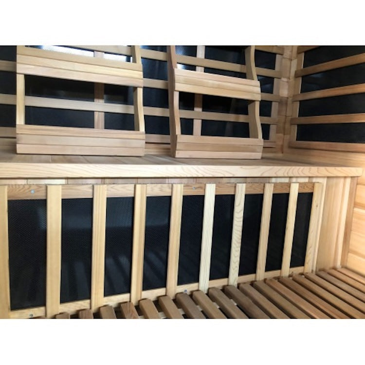 SunRay Savannah 3 Person Cedar Infrared Sauna with Carbon Heaters
