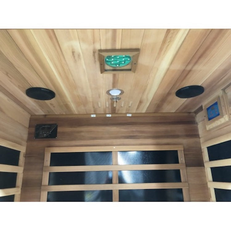 SunRay Sierra 2 Person Cedar Infrared Sauna with Carbon Heaters