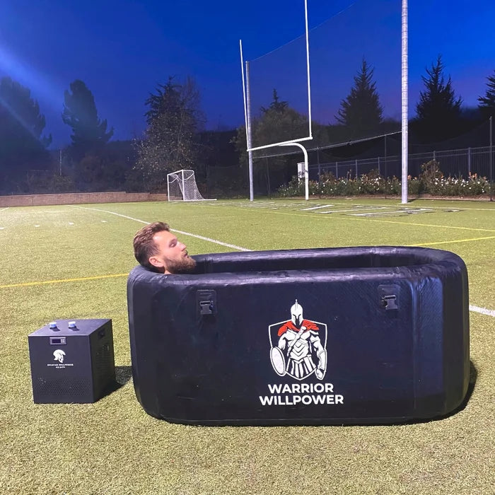 Warrior Willpower Pro 0.5 HP Water Chiller + XL Ice Bath Tub Bundle