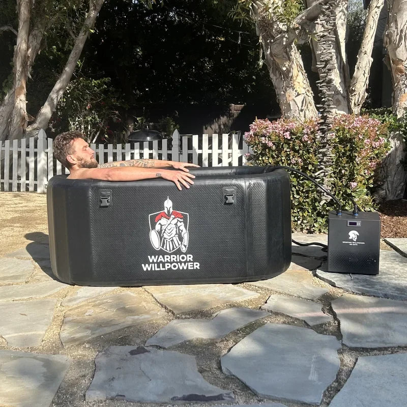 Warrior Willpower Pro 0.5 HP Water Chiller + XL Ice Bath Tub Bundle