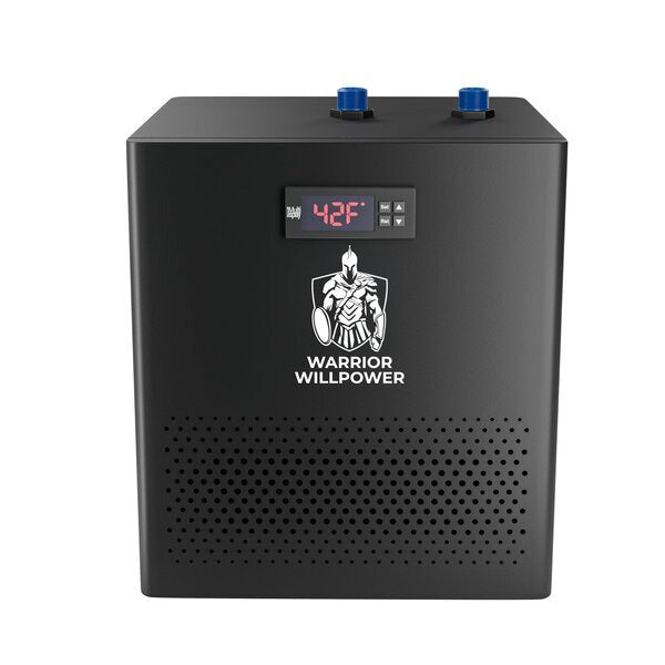 Warrior Willpower Pro 0.5 HP Water Chiller + XL Ice Bath Tub Bundle