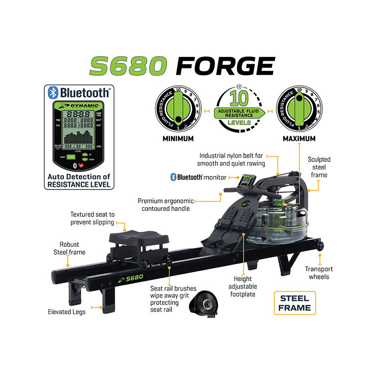 Dynamic Fluid Fitness S680 Rower