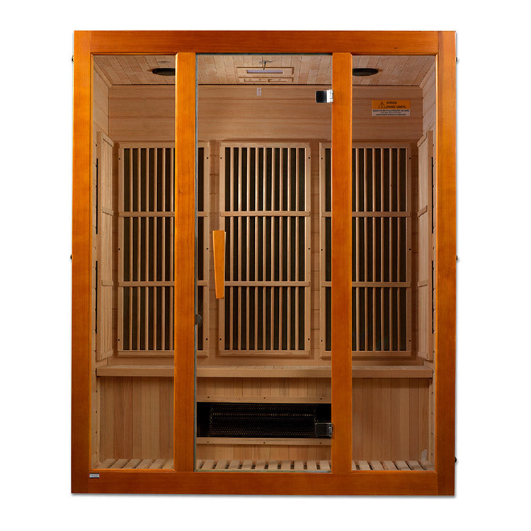 Maxxus Alpine 3-Person Low EMF FAR Infrared Sauna Canadian Hemlock