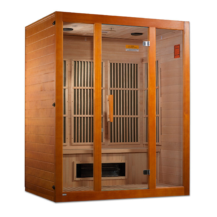 Maxxus Alpine 3-Person Low EMF FAR Infrared Sauna Canadian Hemlock
