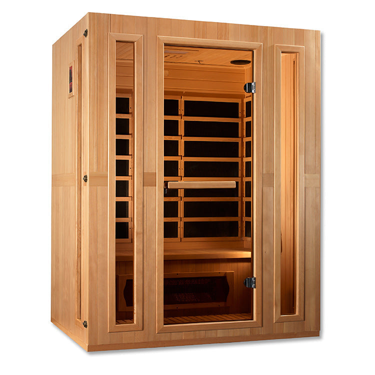 Maxxus Trinity 3-Person Low EMF FAR Infrared Sauna (Canadian Hemlock)