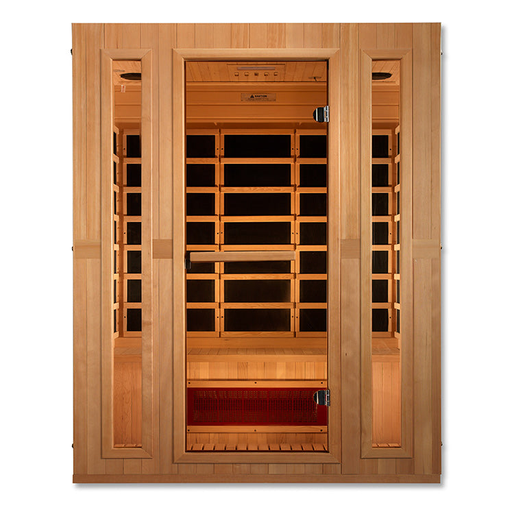 Maxxus Trinity 3-Person Low EMF FAR Infrared Sauna (Canadian Hemlock)